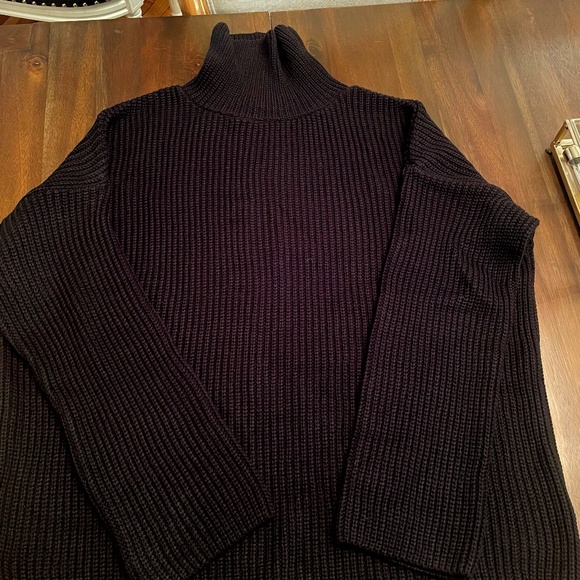 ASOS- cable knit turtleneck cardigan sweater like new - Picture 1 of 2